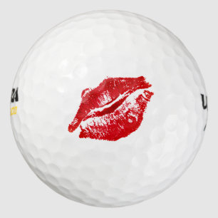 Lipstick Lips Kus Dames Golf Golfballen