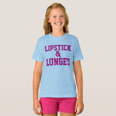 LIPSTICK & LUNGES T-shirts ados (Devant entier)
