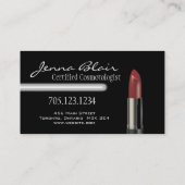 Lipstick Makeup Artiest Visitekaartje (Achterkant)