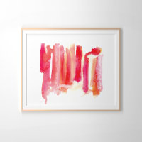 Lipstick Memories Waterverf Was roze rood