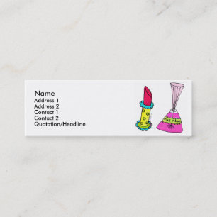 Lipstick & Nail Poolse profielkaarten Mini Visitekaartje