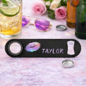 Lipstick Print Modern Neon en Black Speed Flessenopener