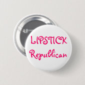 LIPSTICK Republican Ronde Button 5,7 Cm (Voorkant /achterkant)