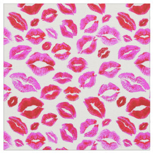 Lipstick rood Roze lippen kus Makeup Cute Stof