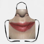 Lipstick rood Vrouw Licht dicht bij Schort (Voorkant)