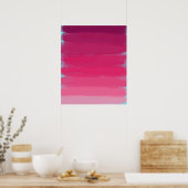 Lipstick: roze Abstracte kunstafdrukken Poster (Keuken)