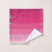 Lipstick: Roze Abstracte schaduwen Bad Handdoek (Wasdoekje)