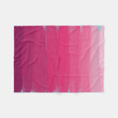 Lipstick: Roze Abstracte schaduwen Fleece Deken (Voorkant (Horizontaal))