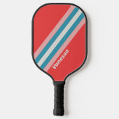  lipstick strepen met naam pickleball paddle (Achterkant)
