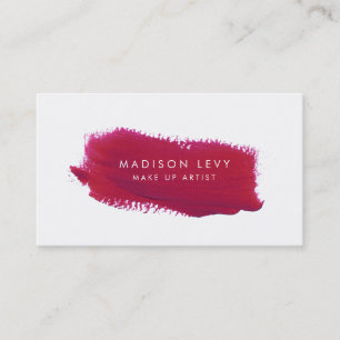 Lipstick Swatch Make Up Artiste Cartes de visite