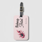 Lipstick Swoosh Palet Make-up Artiest Bagagelabel (Voorkant (verticaal))