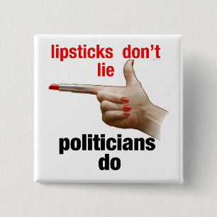 Lipstick Vierkante Button 5,1 Cm