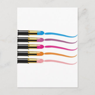 lipstickafdruk briefkaart