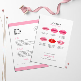 Lipvuller nazorginstructies Lipinjecties Visitekaartje
