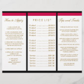 Lipzinnige informatie - Drievoudig - Hot Pink Flyer (Achterkant)