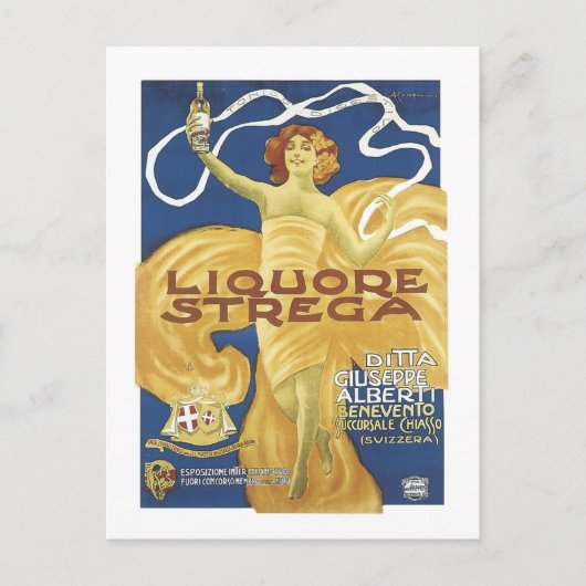 Liqoure Strega Briefkaart (Voorkant)