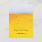 Liqueur Bière magasin Chubby Carte de visite (Dos)