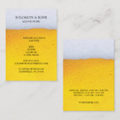 Liqueur Bière magasin Chubby Carte de visite (Devant / Derrière)