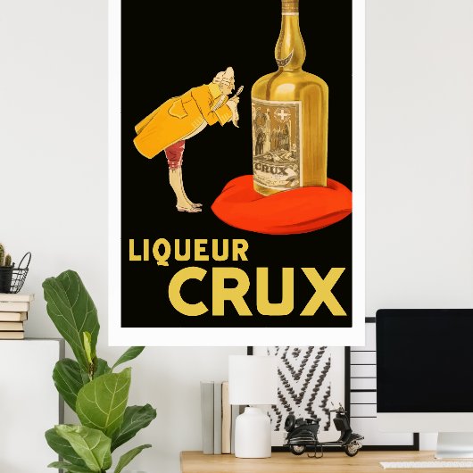 Liqueur Crux 1923 (teruggezette franse steun) Poster (Thuiskantoor)