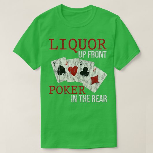 Liqueur Vers Le Haut Poker Avant À L'Arrière (Design devant)
