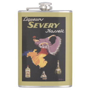 Liqueurs Severy Hasselt Promotion Poster Heupfles