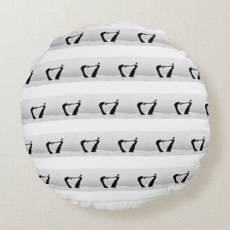 Liquid Blue Reverie — Contemporary Art Collection Rond Kussen