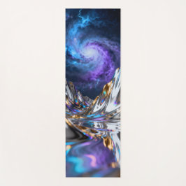 Liquid Chrome Mountain Rotating Nebula Yogamat