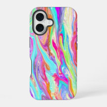 Liquid Color Neon iPhone Case