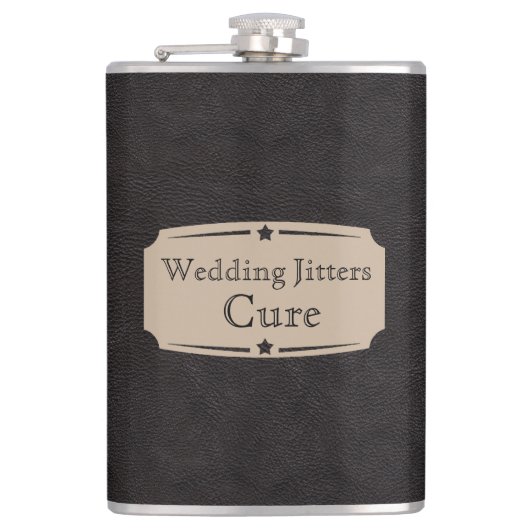 Liquid Courage Wedding Jitters Cure Heupfles (Voorkant)