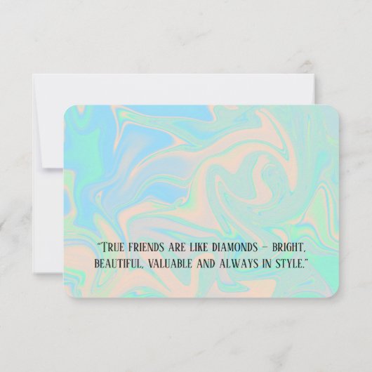 Liquid faux holographic iridescent texture (Achterkant)