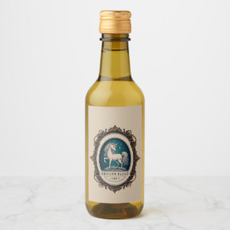 Liquid Funny Sticker Naam Partij Fles Gin Eenhoorn