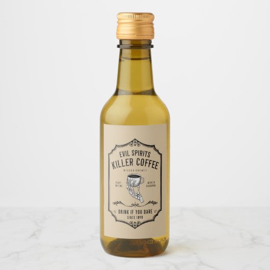 Liquid Funny Sticker Nom de partie bouteille Gin U (Devant)