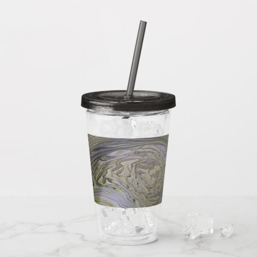 Liquid Gold Acrylic Pour Tumbler Acryl Drinkbeker (Achterkant ijs)