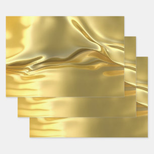 Liquid Gold Digital Print Inpakpapier Vel