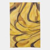 Liquid Gold with Mocha Accents Artsy Towel Theedoek (Verticaal)