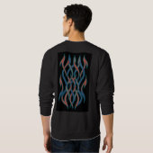 Liquid Harmony Drip Art Sweatshirt (Dos entier)