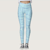 Liquid Ice Luxe - Leggings Motifs Aqua futuristes (Devant)