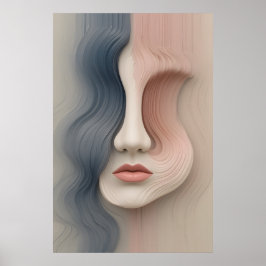 Liquid Identity Poster Abstracte muurkunst