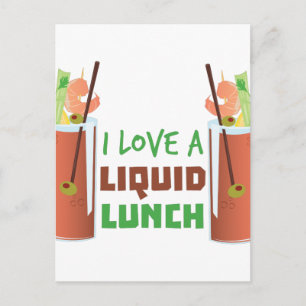 Liquid Lunch Briefkaart