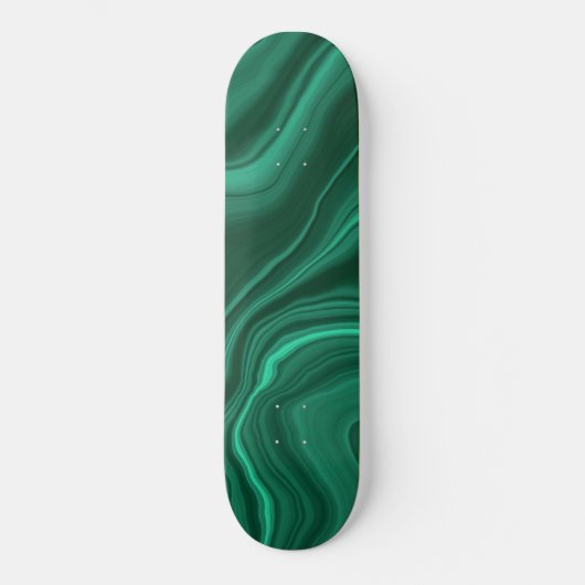 Liquid Malachiet Dream #1 #gem #decor #art Skateboard (Voorkant)