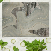 Liquid Marble Wave Glitter Glam 1 Theedoek (Gevouwen)