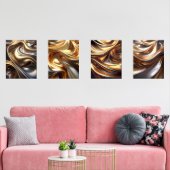 Liquid Metal Art Prints – Abstract Metallic Design (Woonkamer)