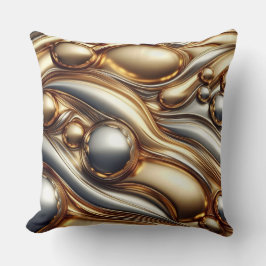 liquid metal look  kussen