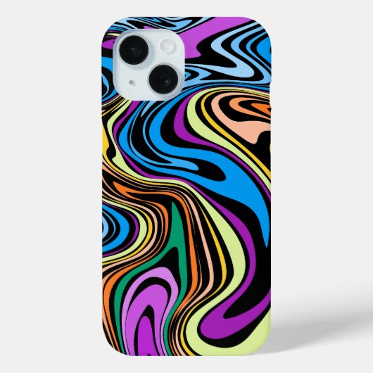Liquid Paint Marbling Effect  Case-Mate iPhone Case (Achterkant)