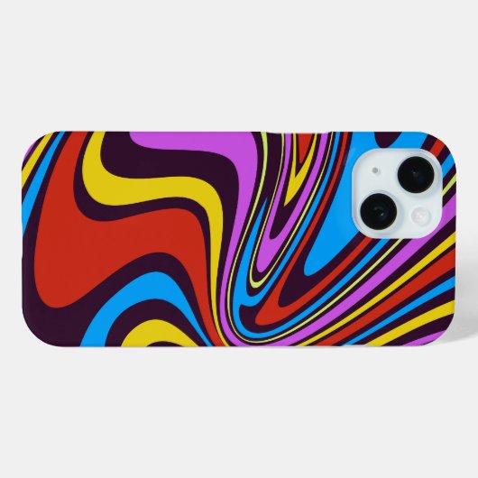 Liquid Paint Marbling Effect Case-Mate iPhone Case (Achterkant (horizontaal))