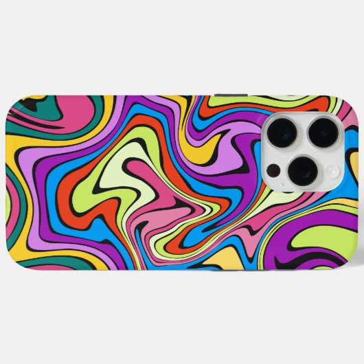 Liquid Paint Marbling Effect Case-Mate iPhone Case (Achterkant (horizontaal))