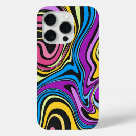 Liquid Paint Marbling Effect iPhone Case