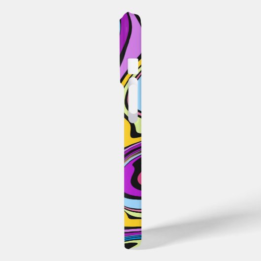 Liquid Paint Marbling Effect iPhone Case (Achterkant / Links)