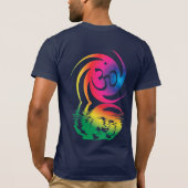 Liquid Rainbow OM Symbool Shirt (Achterkant)