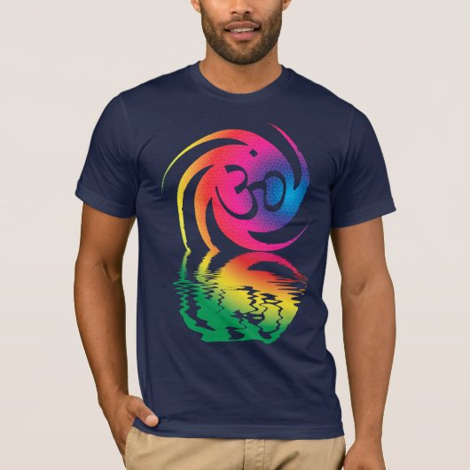 Liquid Rainbow OM Symbool Shirt (Voorkant)